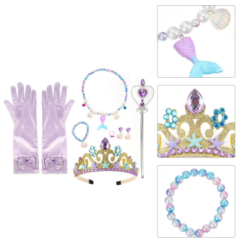 Conjunto De De Com Luvas Pulseira E Colar 2