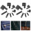 16 metálicas para zíperes, kit roupas 10