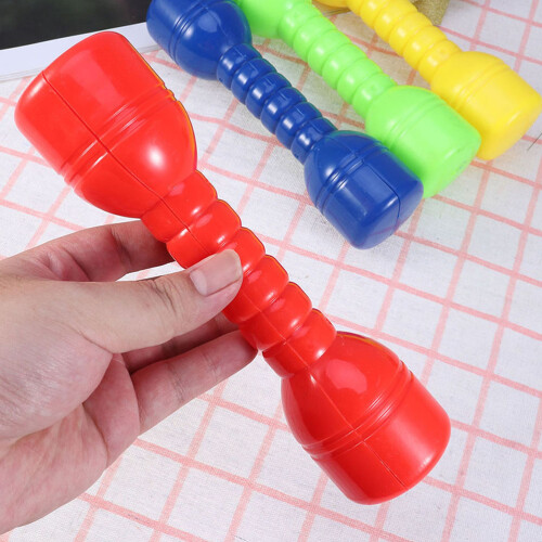 2 halteres plásticos ergonómicos para crianças, exercícios matinais 1