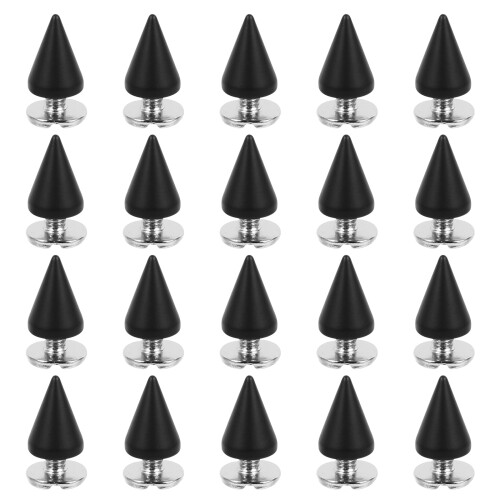 20 Unidades Rebites Cone Para Bolsa Couro Pulseira