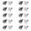 20 Unidades Rebites Cone Para Bolsa Couro Pulseira 6