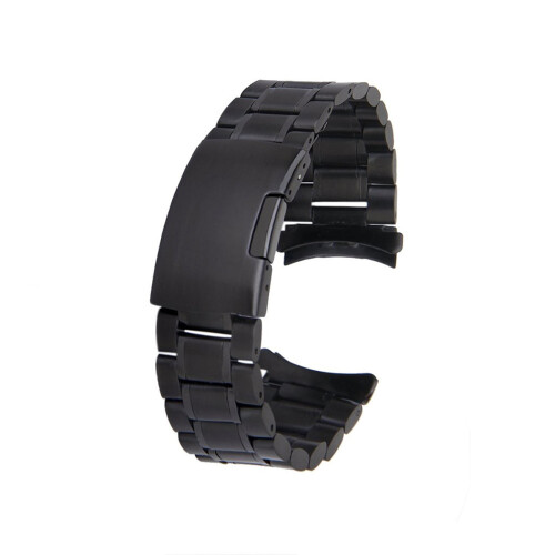 Pulseira De Aço Inoxidável 20Mm Com Curvado E 4 Barras De
