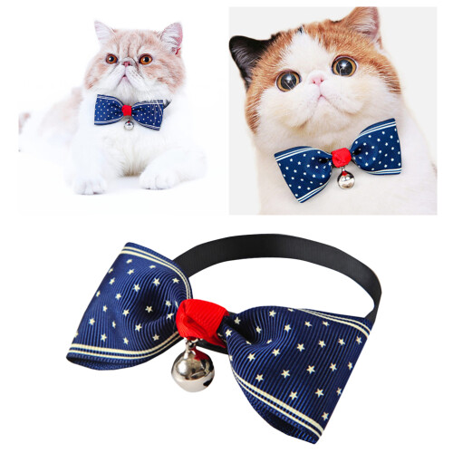 Pet Dot Halsband Katt Kattunge Mörkblå