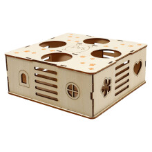 1Pc Durable Wood Hamster Maze Tunnel Small Pet Labyrinth Toy