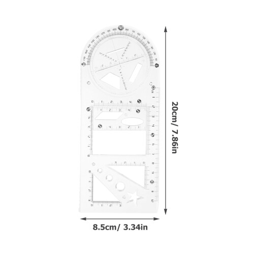Conjunto De Plantillas Para Dibujo Regras Multiusos 1