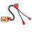 Leather Archery Finger Protector Guard in Red for Traditional Bow Shooting 14