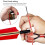 Leather Archery Finger Protector Guard in Red for Traditional Bow Shooting 12