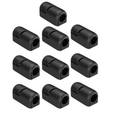 Black Silicone Kabelklemmen Houders Voor Bureau 10