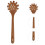 1 Stuks Beech Noodle Keuken Kolander Houtkleur 4