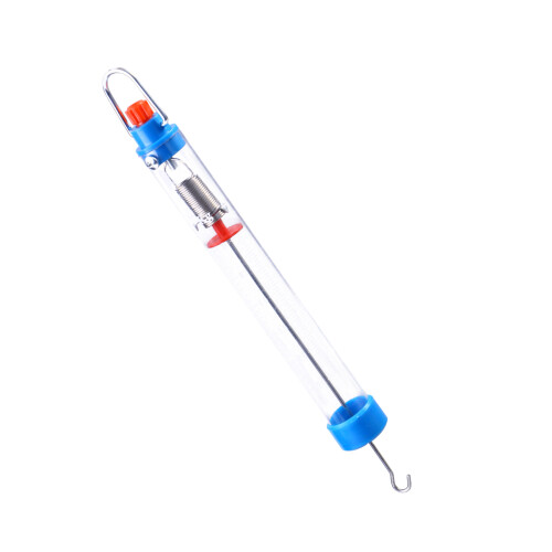draagbare weegschaal van transparant plastic, 25 N / 2500 haak