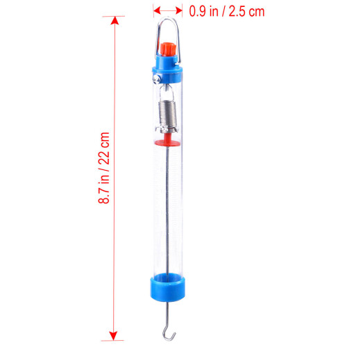 draagbare weegschaal van transparant plastic, 25 N / 2500 haak 1