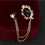 3 Edelsteen Broche Reverspin Ketting Kraagpin 5