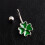 2 Navelring Menselijk Lichaam Piercing Sieraden Klaverblad 11