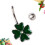 2 Navelring Menselijk Lichaam Piercing Sieraden Klaverblad 7