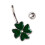2 Navelring Menselijk Lichaam Piercing Sieraden Klaverblad 8