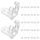100 stuks LED-koordlamp houder schroeven (transparant) 1