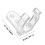 100 stuks LED-koordlamp houder schroeven (transparant) 2