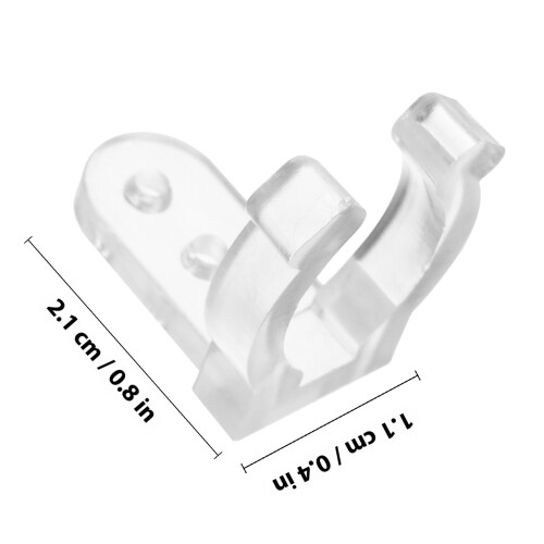 100 stuks LED-koordlamp houder schroeven (transparant) 1
