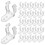100 stuks LED-koordlamp houder schroeven (transparant) 11