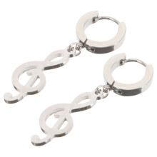 Een Paar Symbool Hangoorbellen Hip Hop Oor Sieraden