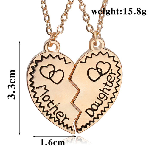 Moeder Dochter Gebroken Hanger Set Sieraad ( ) 1