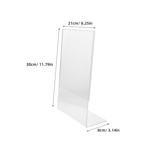 Hellingbord acryl transparant tekendesktop schilderbord met rek 1