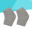 Calcetines De Gel Con Punta Para Y Agrietada Gris 9
