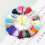 20 borlas miniatura multicolor con anillas para diy joyas 5