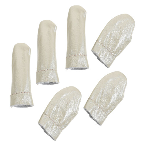 6 Unidades Protector De Cuero Para Dedos, Dedal Con Aguja