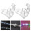 50 uds. clips para luces de cuerda con tornillos, fáciles de 10