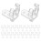 50 uds. clips para luces de cuerda con tornillos, fáciles de 9