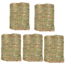 esterilla tejida de natural para conejos, 5