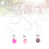 3 Unidades Collar Donut Dibujos Aleación 7