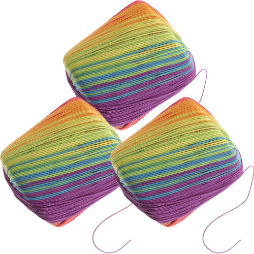 3 Gefärbtes Garn Für Gestrickte Schals Mützen Tücher Pullover