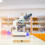 caja de madera para almacenamiento de especímenes y microscopio 10