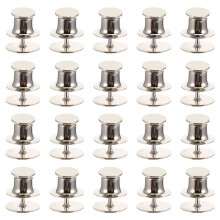 50 Pièces De Fermoirs Plats Pour Cravate 10 Mm À Glissière En Nickel