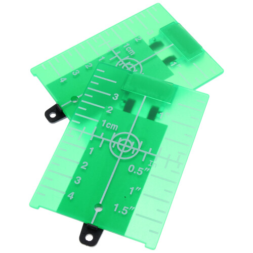 2 plaques cibles pour laser vert avec support, pour niveau à lignes 2