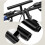 support d'extension de guidon avec fixateur -torche noir 10