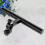 support d'extension de guidon avec fixateur -torche noir 6