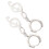 1 Paire De Boucles D'oreilles Pendantes Musical Pour 11