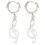 1 Paire De Boucles D'oreilles Pendantes Musical Pour 3
