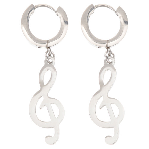 1 Paire De Boucles D'oreilles Pendantes Musical Pour 2