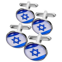 4 Pièces Boutons De Manchette Israël Pour Chemise Et Costume