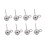 20 Pièces Accessoires Étui Acier Inoxydable Perles Boucles 1