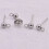 20 Pièces Accessoires Étui Acier Inoxydable Perles Boucles 3