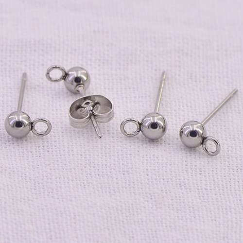 20 Pièces Accessoires Étui Acier Inoxydable Perles Boucles 2