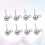 20 Pièces Accessoires Étui Acier Inoxydable Perles Boucles 4
