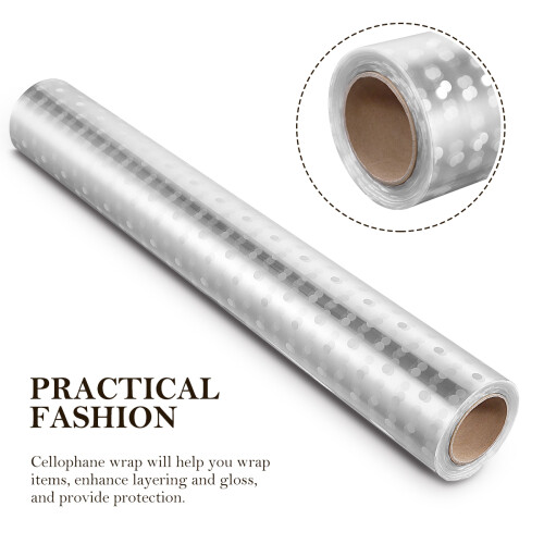 Patterned Cellophane Roll Transparent Wrapping Clear Bags Wedding 2