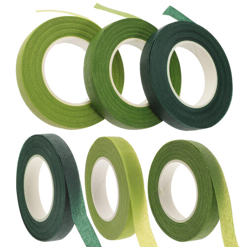 6 Rolls Floral Tape For Flower Making And Present Packaging