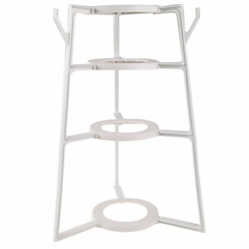 4 Tier Plastic Storage Rack Light Duty Shelf Unit Kitchen Storage Rack